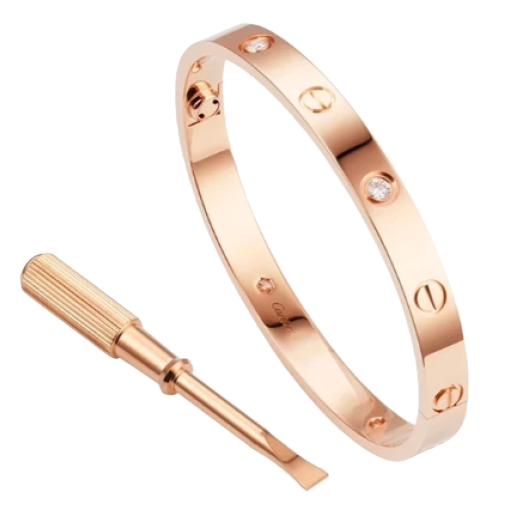 Браслет Cartier Love Bracelet 4 Diamonds