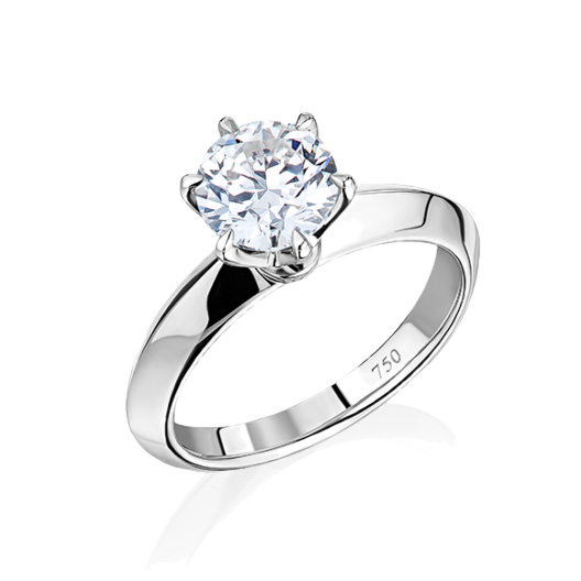Кольцо с бриллиантом No Name  1,18ct J/I1
