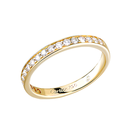 Кольцо с бриллиантом Cartier 1895 Wedding Ring B4071400