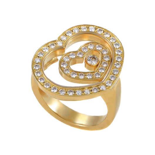 Кольцо с бриллиантом Chopard Happy Spirit Heart Ring 82/5649/0