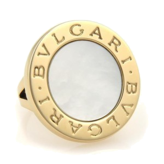 Кольцо Bvlgari  Mother of Pearl 18k Yellow Gold Circular Ring