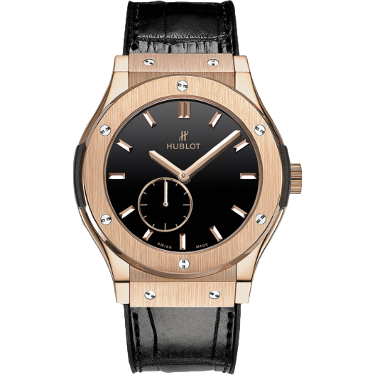 Часы Hublot Classic Fusion King Gold Black Shiny Dial 545.OX.1280.LR