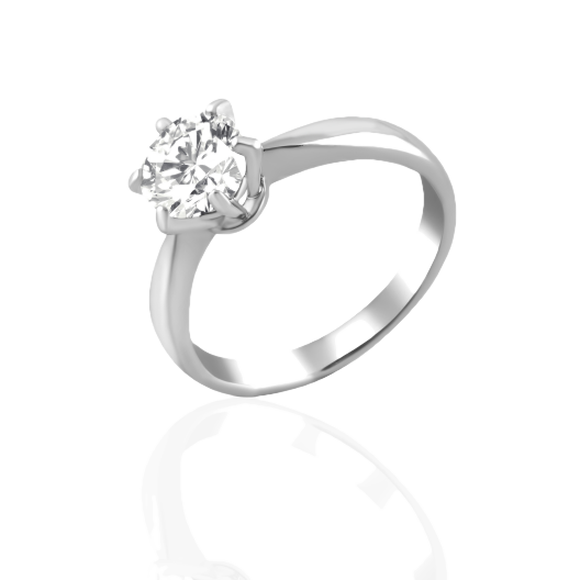 Кольцо с бриллиантом No Name 1,09ct J/SI1