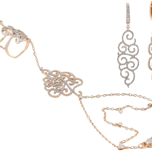 Комплект Casato Set Rose Gold Diamonds