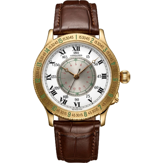 Часы Longines Heritage The Lindbergh Hour Angle Watch Yellow Gold 38 mm 26.279.219