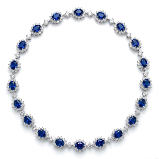 Колье No Name с Сапфирами 16,80 ct и Бриллиантами 4,90 ct