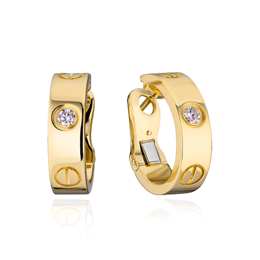 Серьги Cartier Love 2 Diamond Earrings B8022900