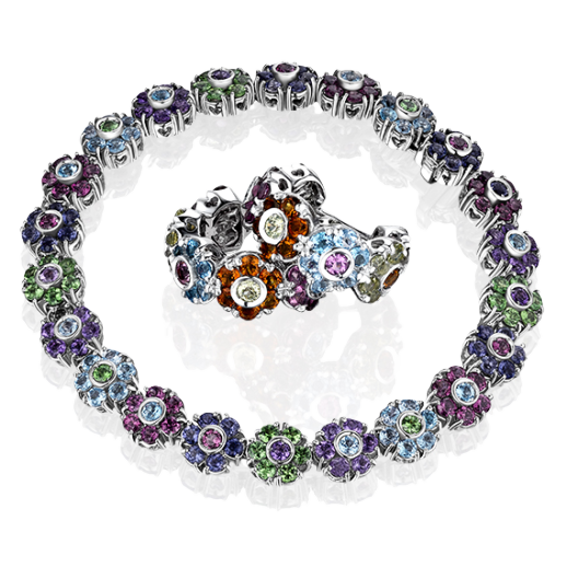 Комплект Pasquale Bruni  Multicolor Gemstones Fiore