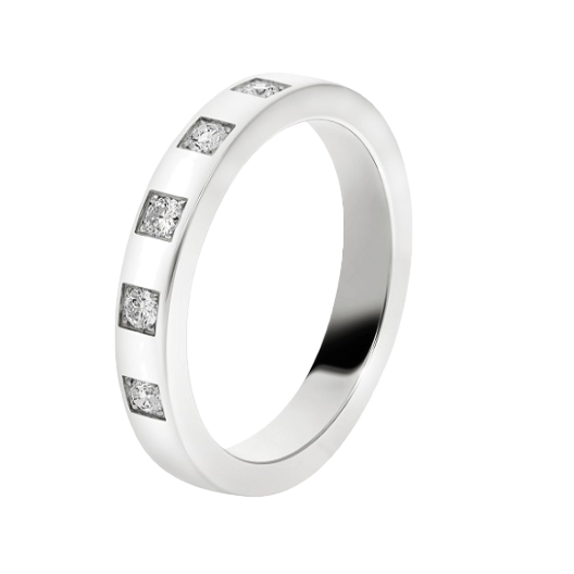 Кольцо Bvlgari Marryme 5 Diamonds Platinum Ring 336857