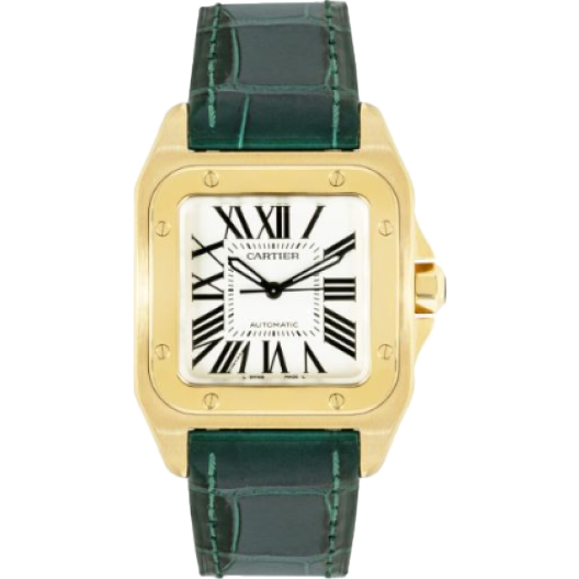 Часы Cartier Santos 100 33 mm Yellow Gold 2880