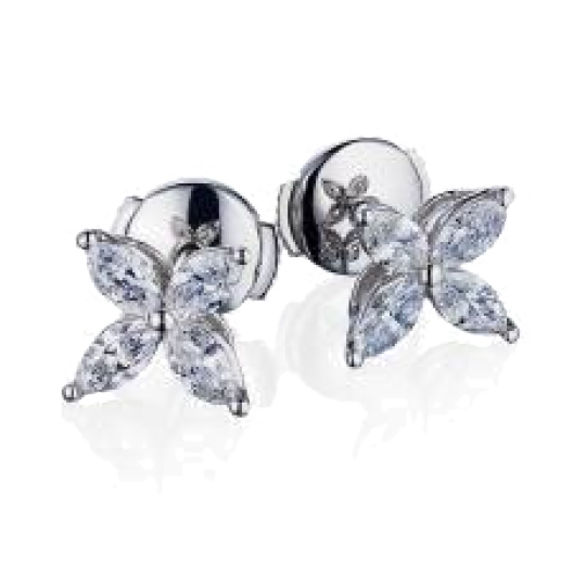 Серьги Tiffany & Co Platinum Small Victoria Earrings