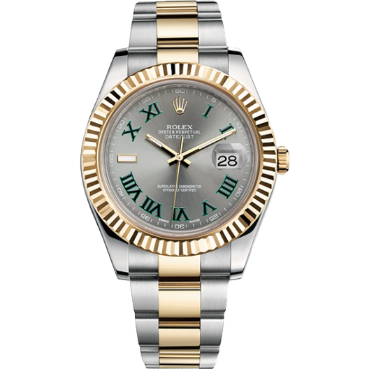 Часы Rolex Datejust II 41mm Steel and Yellow Gold "Wimbledon" 116333