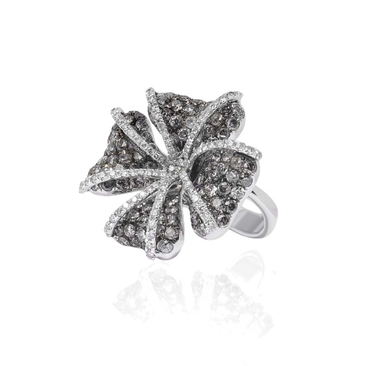 Кольцо с бриллиантом No Name  с бриллиантами 3,94ct