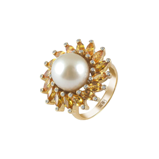 Кольцо No Name Pearl Sapphire and Diamonds Ring