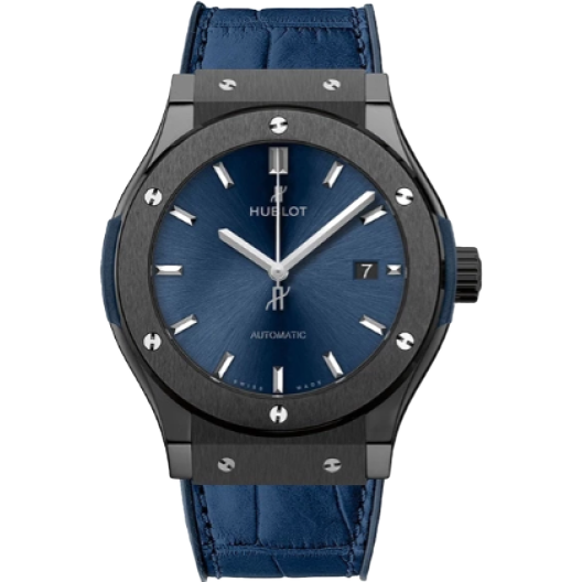 Часы Hublot Classic Fusion Ceramic Blue 45 mm 511.CM.7170.LR