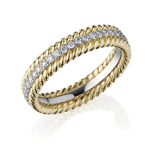 Кольцо No Name  с бриллиантами