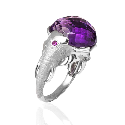 Кольцо Carrera y Carrera Elephant Amethyst Ring