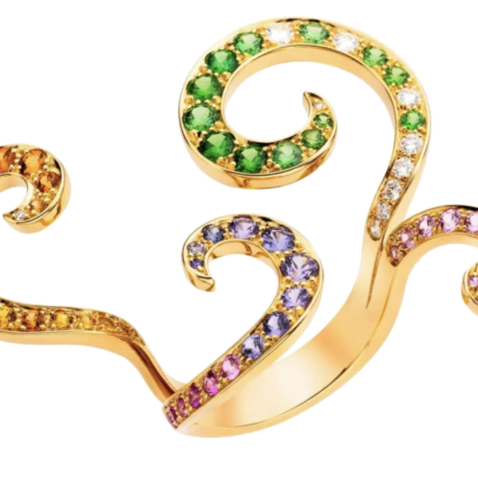 Кольцо Van Cleef & Arpels Paradis Ring Multicolor Sapphires ARN6F952