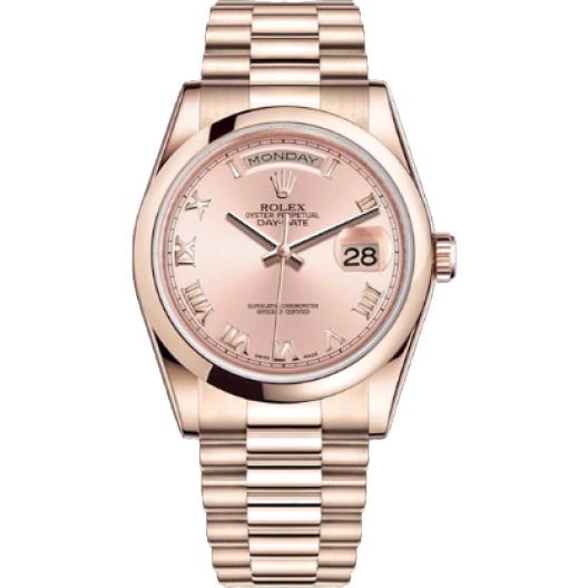 Часы Rolex Day-Date Everose 36 mm Gold 118205