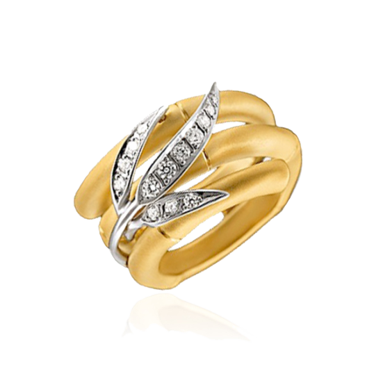 Кольцо с бриллиантом Carrera y Carrera Bambu Zen Ring DA10491
