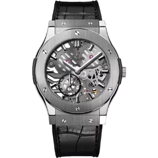 Часы Hublot Classic Fusion Ultra-Thin Skeleton Titanium 45 mm 515.NX.0170.LR